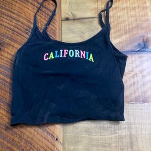 Black Hollister Crop Top